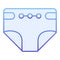 Nappy flat icon. Diaper blue icons in trendy flat style. Disposable diaper gradient style design, designed for web and