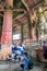 NARA PARK, JAPAN - OCTOBER 6, 2016: The main entrance to the temple Todai-ji. Great Buddha Hall.