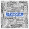 NARCISSISM Concept Word Tag Cloud Design
