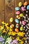 Narcissus and easter eggs