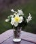Narcissus flowers in a bouquet.
