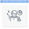 Narcolepsy line icon