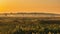 Narew National Park in Poland at sunrise. Stunning landscape with amazing mist over the Narew river. Narwianski Park Narodowy