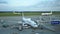 Narita, Japan, 1st Oct 2019,  Shot of commercial air planes getting ready to take off at the Narita International Airport