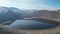 Narligol Crater lake volcanic Nar lake at Green tour in Cappadocia, Turkey