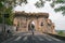 Narni, Umbria, Italy - The medieval cathedral of San Giovenaleo in the ancient village of Narni. Entrance to the city. Main gate.