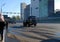 On Narodnogo Opolcheniya Street the military all-wheel drive KamAZ-65225 truck tractor goes.