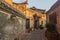 Narow cobbled street in Fenghuang Ancient Town, Hunan province, Chi