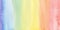 Narrow Abstract Rainbow Watercolor Grunge Background of Soft Textured Art Banner With Empty Space