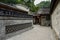 Narrow alley between aged Chinese dwelling houses