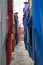 Narrow alley on the Burano island