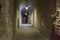 Narrow alley inside Rocca Paolina building in Perugia