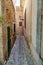 Narrow alley in mediterranean touristic spot Valldemossa, Majorca