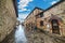 Narrow alley in Monteriggioni
