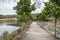 Narrow Alley passing along Viroi lake