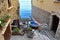 Narrow alley to the sea in Scilla