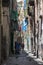 The narrow alleys of the city Naples