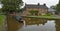 Narrow boat at the top of Marple Lock Flight - Marple Junction where the Macclesfield Canal meets the Peak Forest Canal.