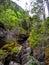 Narrow Boulder Scramble in Ravine, Mahoosuc Notch, Appalachian Trail