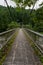 Narrow Bridge Rural Place Beautiful Mountain in Japan Summer Season