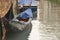 Narrow canals and alleyways in Venice. City of monuments in gondola