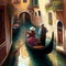 Narrow Canals of Venice on Gondola Ride