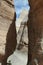 A narrow canyon on Kasha-Katuwe/Tent Rocks National Monument
