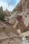 A narrow canyon on Kasha-Katuwe/Tent Rocks National Monument