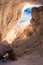 Narrow canyon in Kasha-Katuwe Tent Rocks National Monument, Cochiti, NM, USA