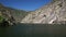 Narrow canyon with steep rocky sides on the river Douro in Northern Portugal on a cruise boat voyage