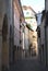 Narrow and characteristic downtown street in Treviso in the Veneto (Italy)