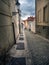 Narrow cobble street in Prague