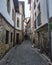 Narrow cobblestone streets in the historic fishing village of Pasaia San Juan