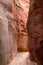 Narrow and colorful Red rock slot canyon in Utah, USA