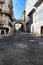 Narrow and colorful streets of Lisbon in Spring