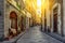 Narrow cozy street in Florence, Tuscany