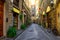 Narrow cozy street in Florence, Tuscany