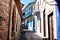 Narrow cozy street of Pano Lefkara village. Larnaca District, Cyprus