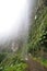 Narrow dirt road in Bolivian Andes