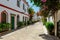 Narrow and flowery streets of Puerto de Mogan are eagerly visited by tourists