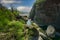 Narrow gorge of Val Borbera near Pertuso village