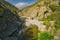 Narrow gorge of Val Borbera near Pertuso village