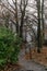 Narrow hiking trail on the lilienstein, Saxony Switzerland