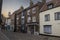 The narrow historic streets of Whitby in North Yorkshire