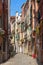 Narrow italian street in Venice