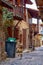 The narrow mediaeval street of old Kakopetria. Nicosia District. Cyprus