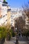 Narrow medieval street near Montmartre, Paris, France