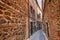 Narrow medieval street in Toledo, Spain