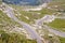 Narrow mountains route. Landscape - Montenegro.