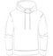 Narrow, normal cut fitting hooded hoodie, Hooded Pullover with kangaroo pocket. Pattern sewing fashion design Contour lines